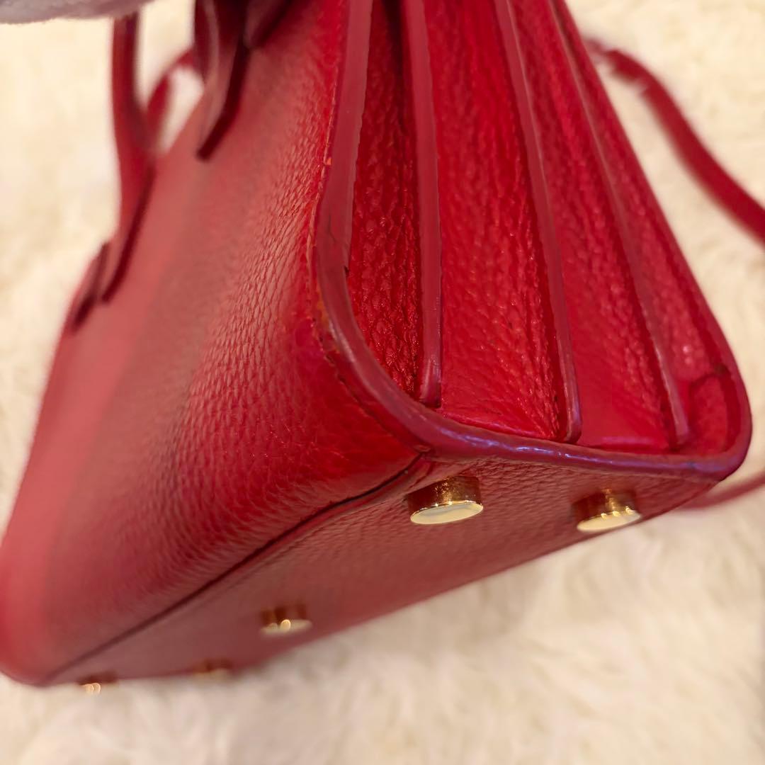 SAINT LAURENT レッド ハンドバッグ　サックドジュール