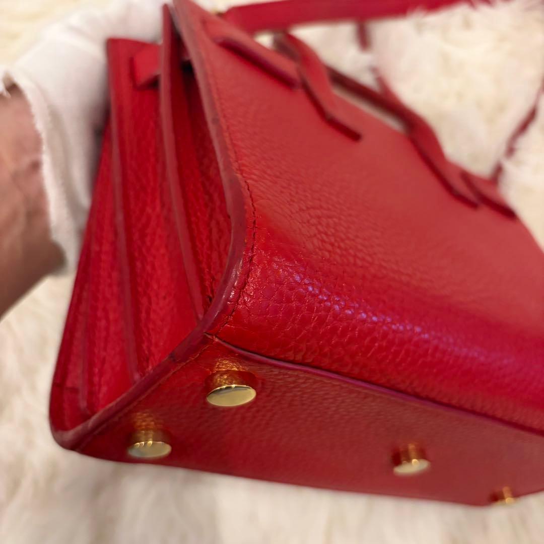 SAINT LAURENT レッド ハンドバッグ　サックドジュール