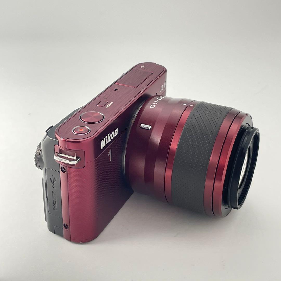 【ショット数10000・返品保証】Nikon1 J2 レッド レンズキット