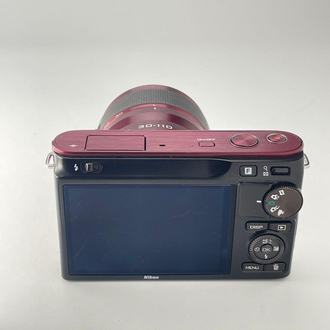 【ショット数10000・返品保証】Nikon1 J2 レッド レンズキット