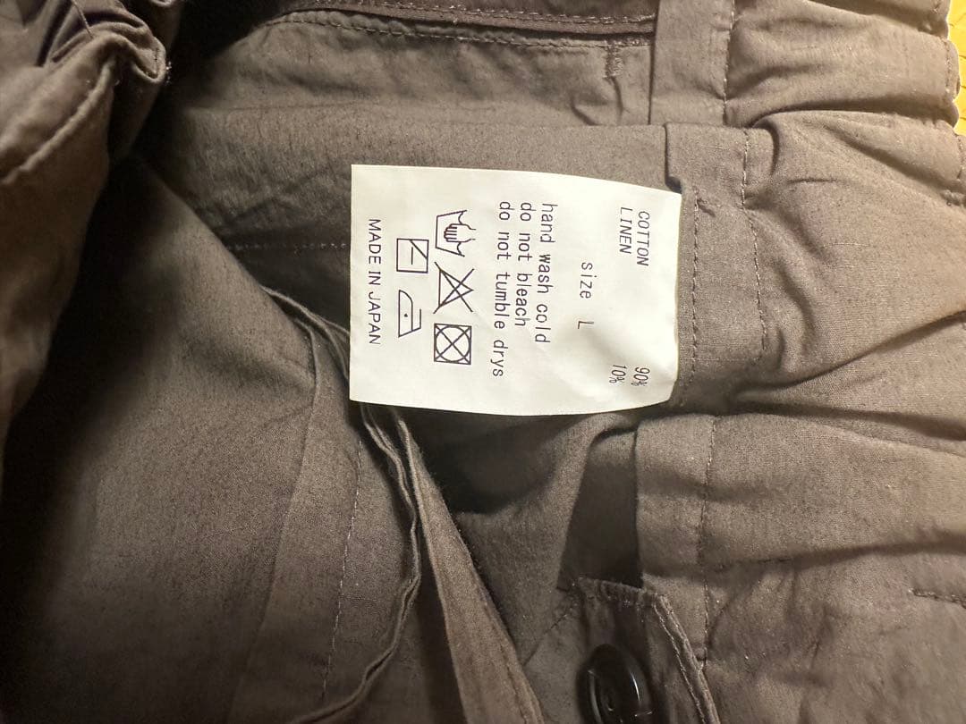 YOKO SAKAMOTO WORK PANTS 柿渋鉄媒染 サイズ L