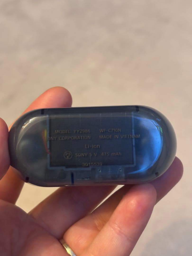 SONY WF-C710N グラスブルー スケルトン 2025年製