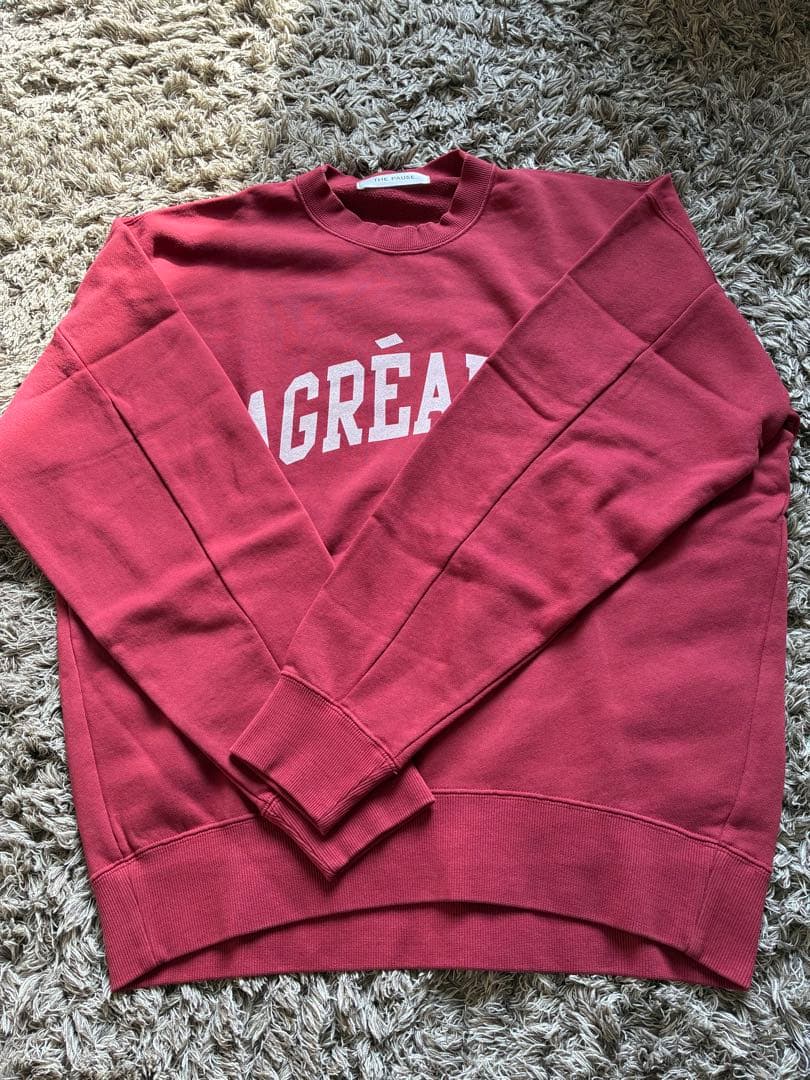 トレーナー スウェット 「THE PAUSE」ロゴスウェットプルオーバー