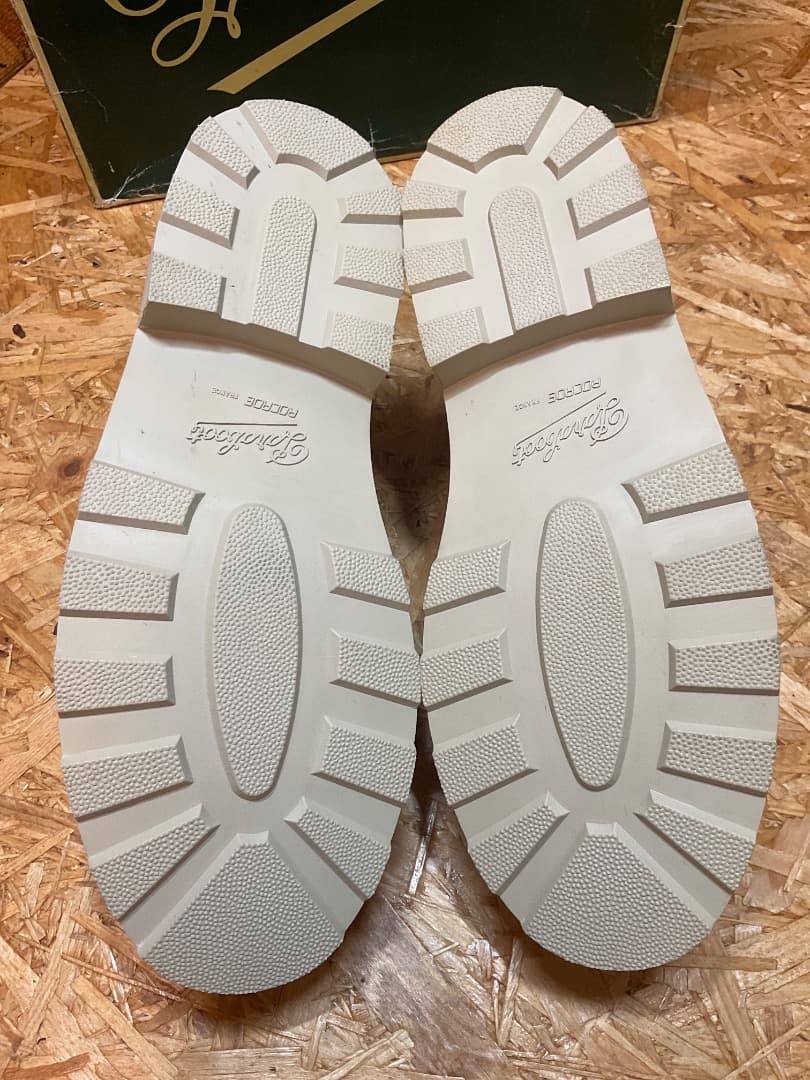 90s デカタグ デッドストック パラブーツ × CAUSE モカシン シューズ