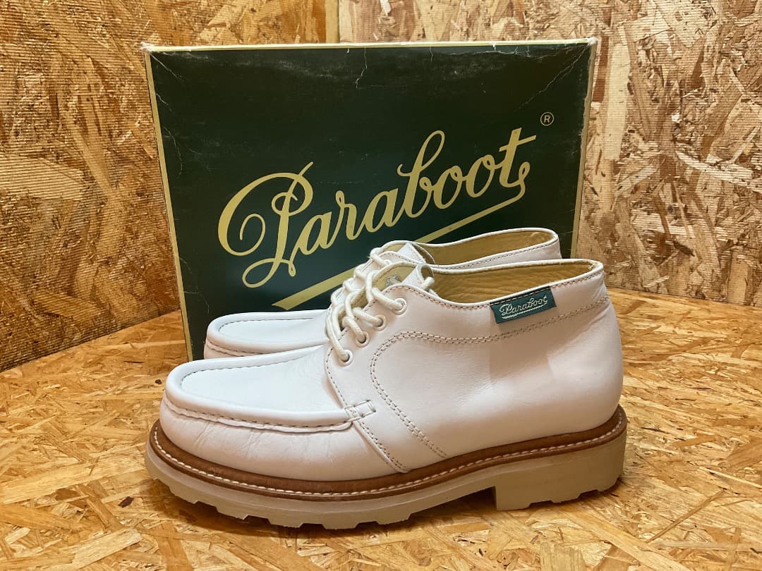 90s デカタグ デッドストック パラブーツ × CAUSE モカシン シューズ