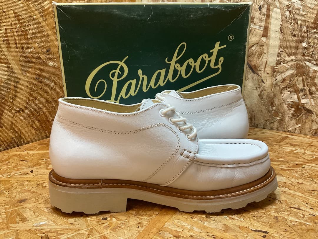 90s デカタグ デッドストック パラブーツ × CAUSE モカシン シューズ