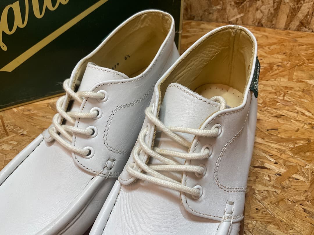 90s デカタグ デッドストック パラブーツ × CAUSE モカシン シューズ