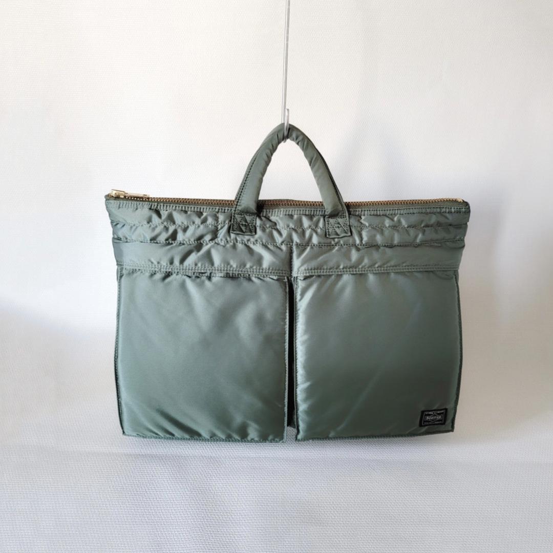 PORTER＿新型TANKER SHORT HELMET(L)＿タンカーグリーン