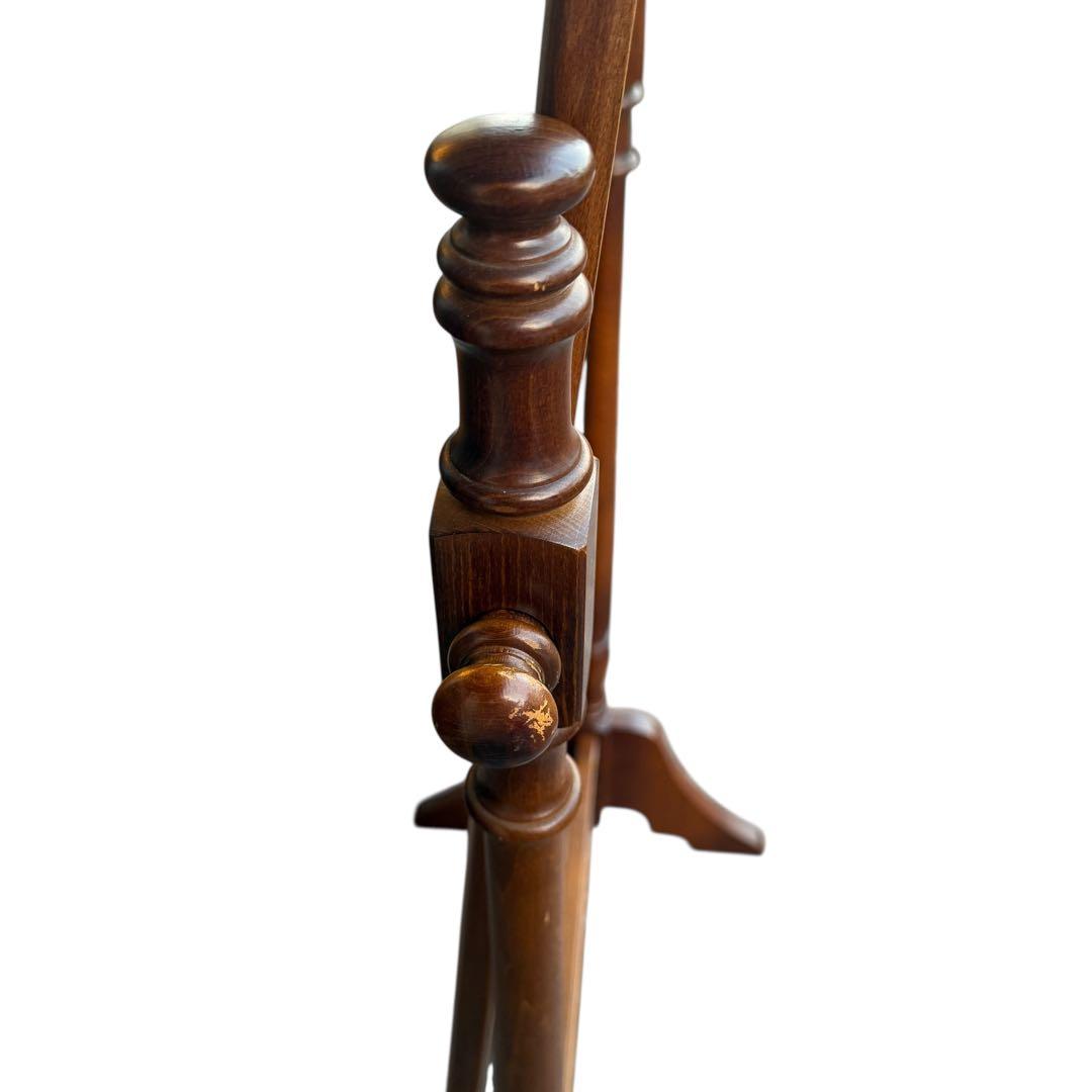 【美品・送料込】karimoku カリモク スタンドミラー ダークブラウン