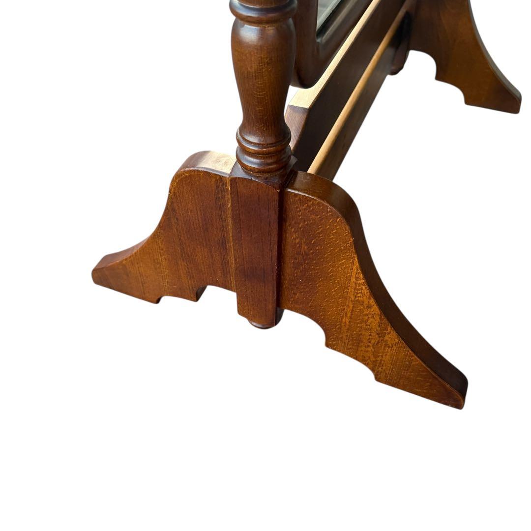 【美品・送料込】karimoku カリモク スタンドミラー ダークブラウン