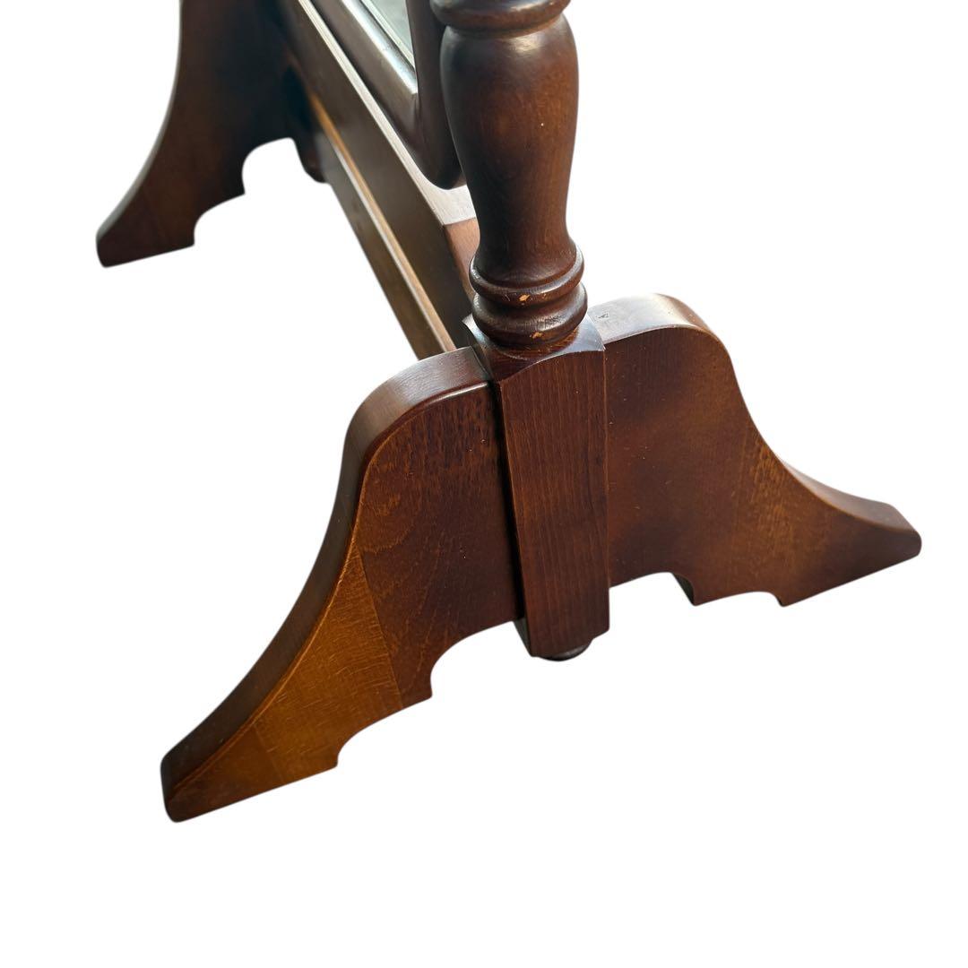 【美品・送料込】karimoku カリモク スタンドミラー ダークブラウン