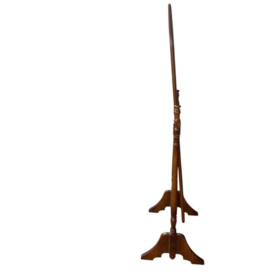 【美品・送料込】karimoku カリモク スタンドミラー ダークブラウン