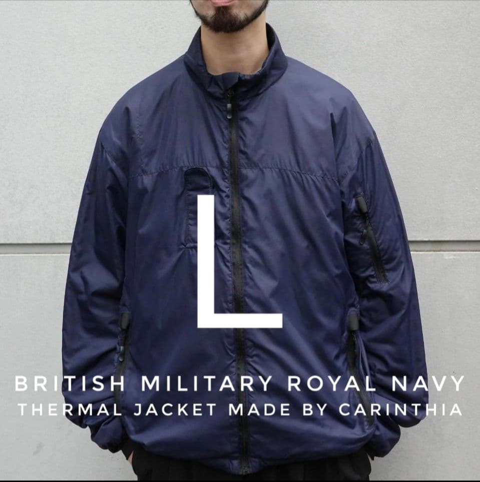 British Military  Navy サーマルジャケット L