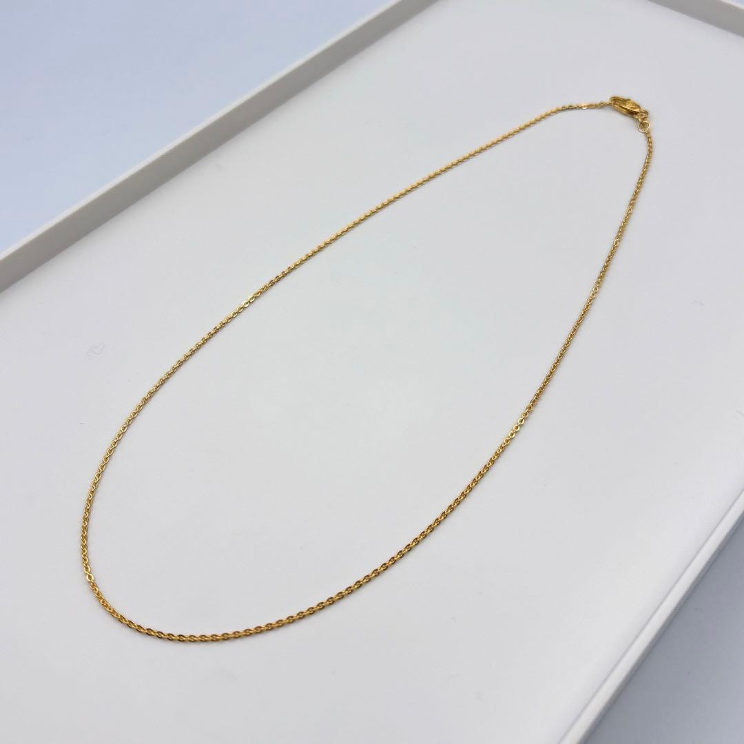 【美品】 カルティエ　イエローゴールド　チェーン　ネックレス　41.7cm