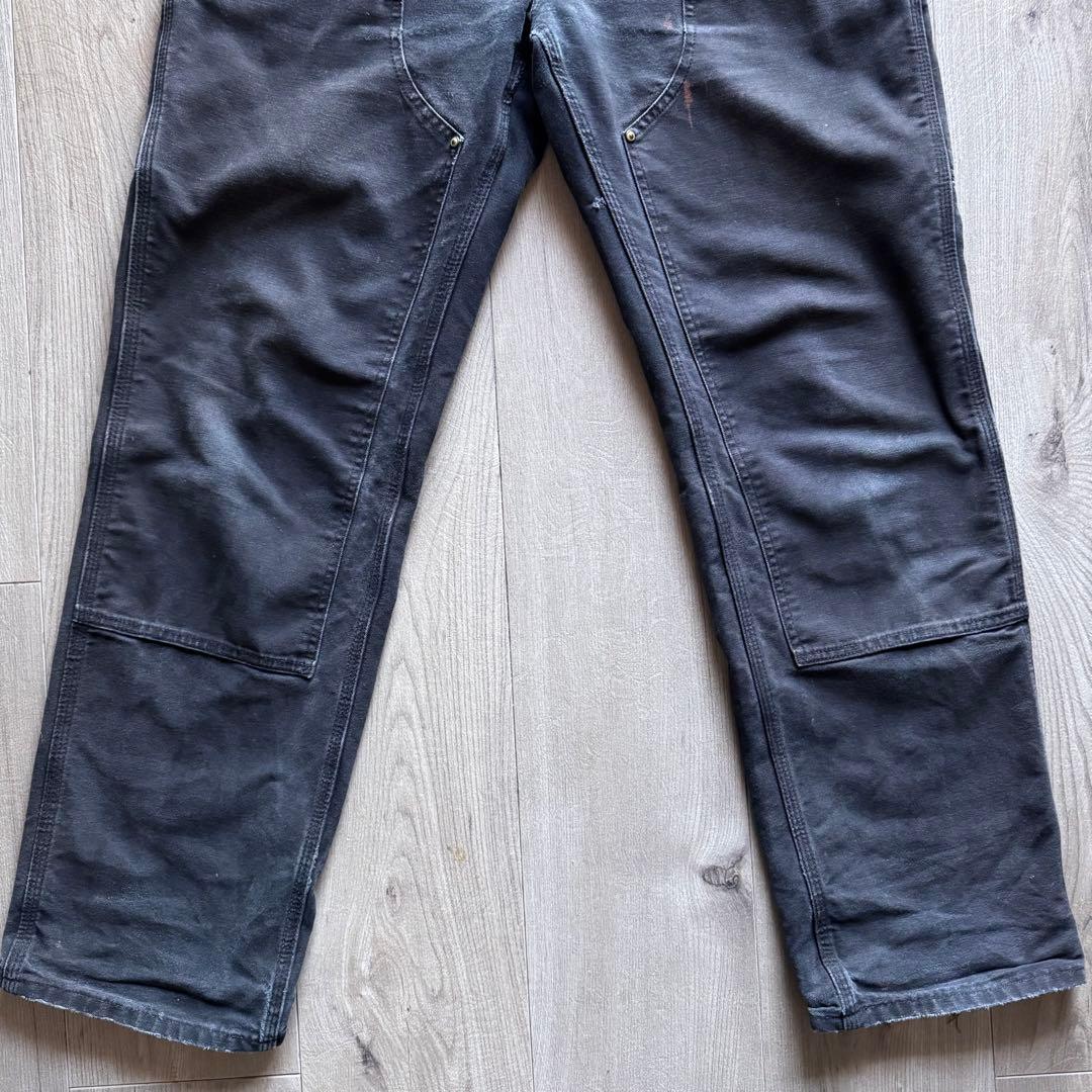 carhartt ダブルニー ペインターパンツ 33×34 ブラック USA製