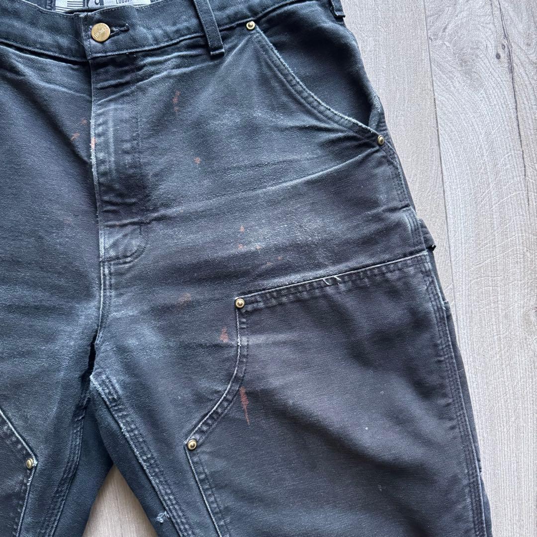 carhartt ダブルニー ペインターパンツ 33×34 ブラック USA製