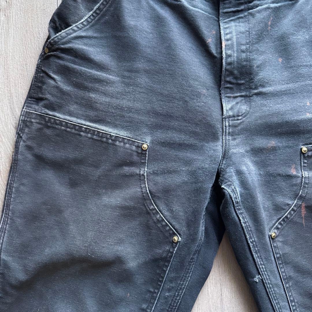 carhartt ダブルニー ペインターパンツ 33×34 ブラック USA製