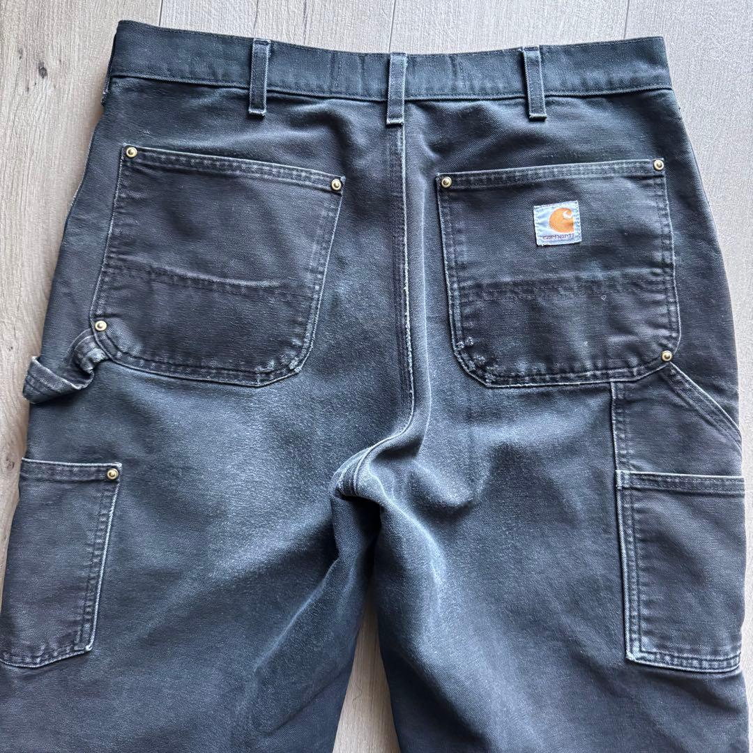carhartt ダブルニー ペインターパンツ 33×34 ブラック USA製