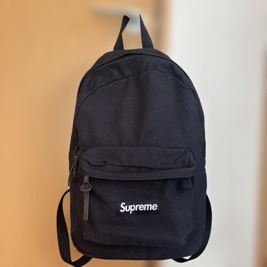 美品　supreme backpack canvas バックパック　シュプリーム