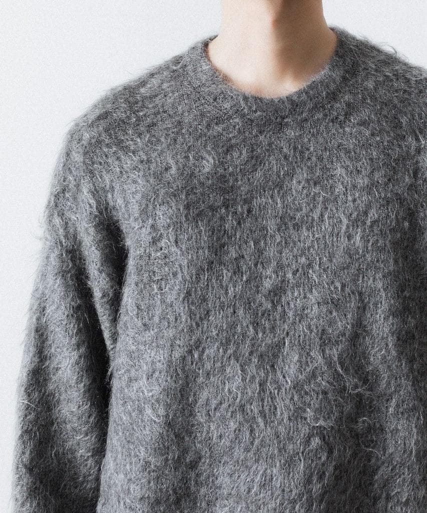 ssstein 25AW Kid Mohair Knit モヘア グレー S