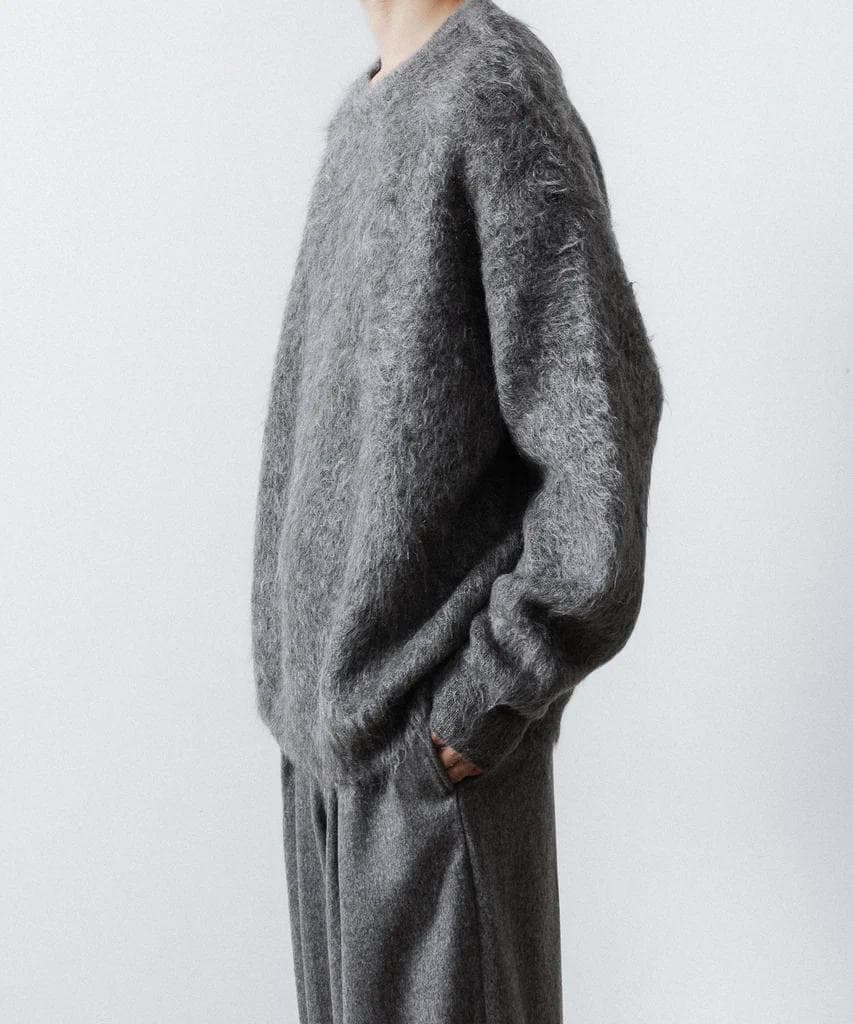ssstein 25AW Kid Mohair Knit モヘア グレー S