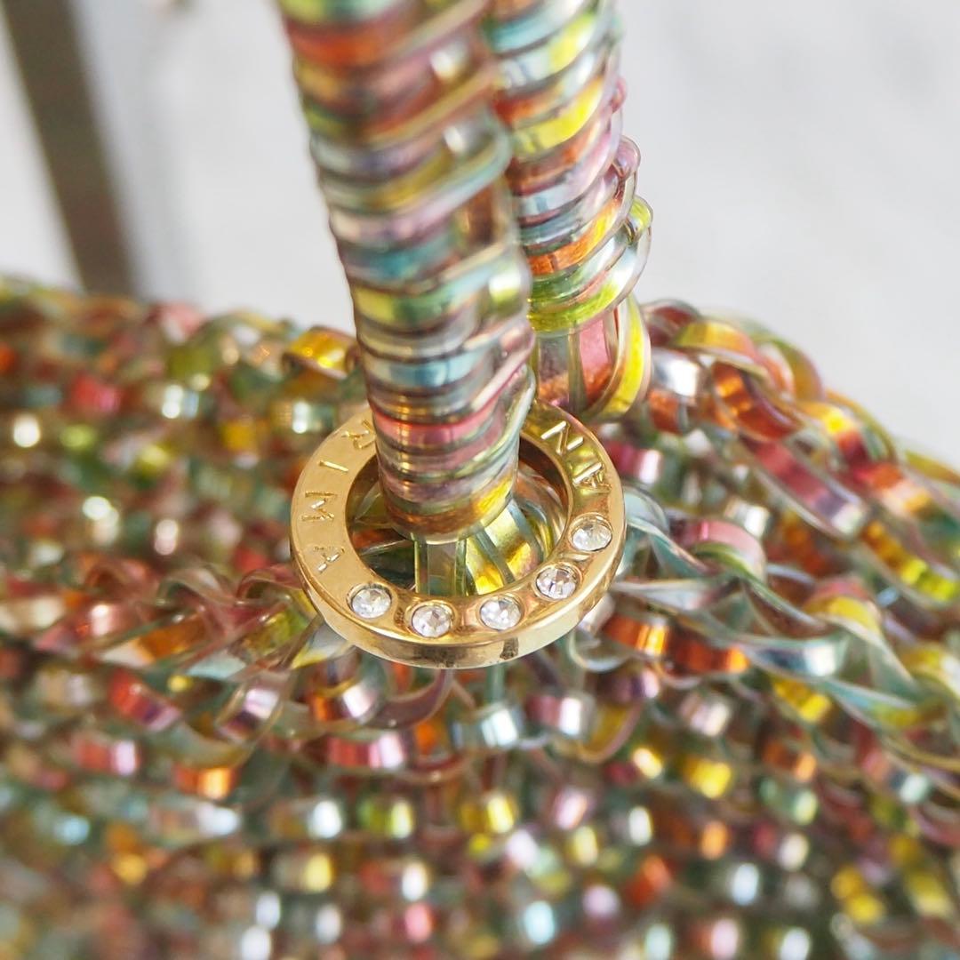 ANTEPRIMA スタンダード スクエア ワイヤーバッグ マルチカラー 虹色