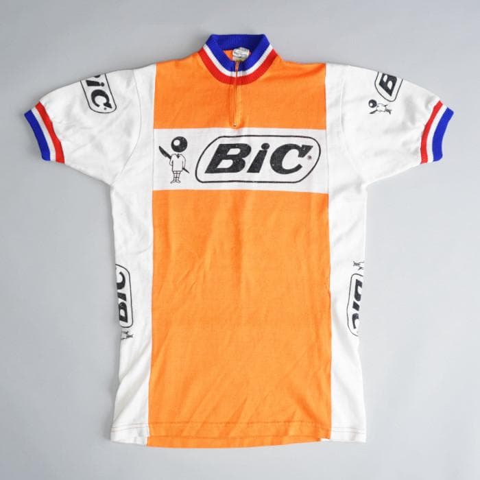 70sビンテージ フランス製 ツールドフランス Bic 半袖サイクルジャージ
