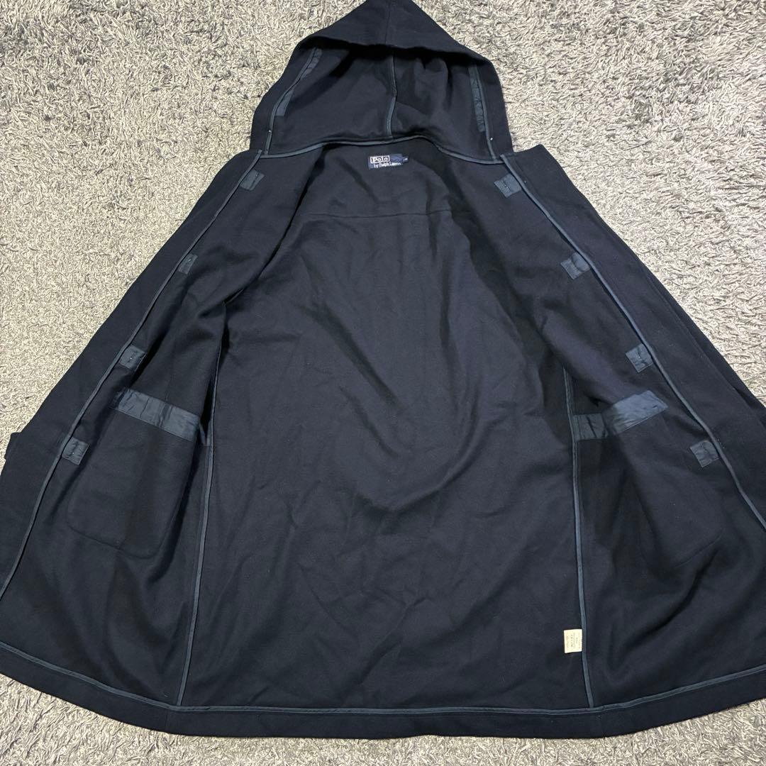 【良品】POLO RALPH LAUREN ダッフルコート ネイビー 170