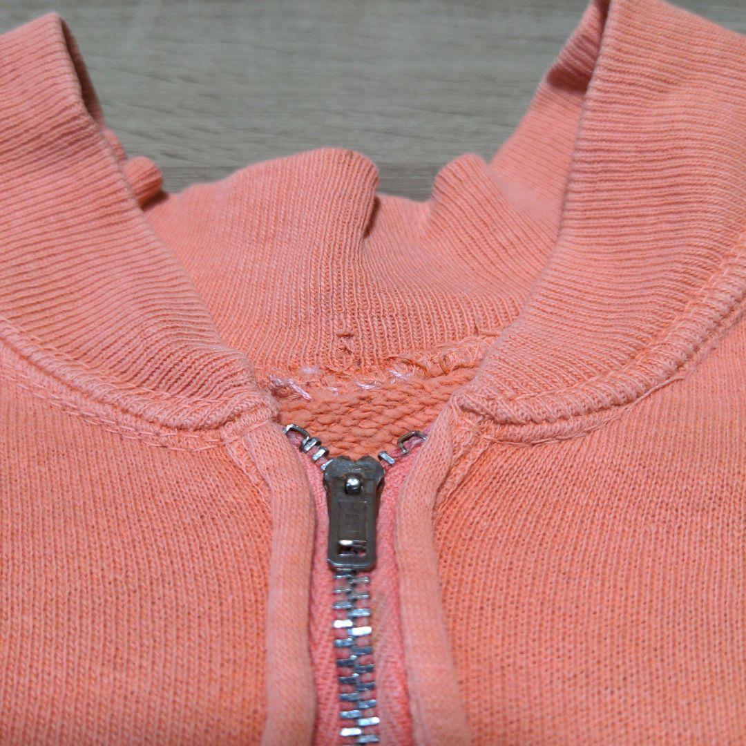 激レア 稀少 40s ハーフジップスウェット 半袖 コの字留 オール2本針