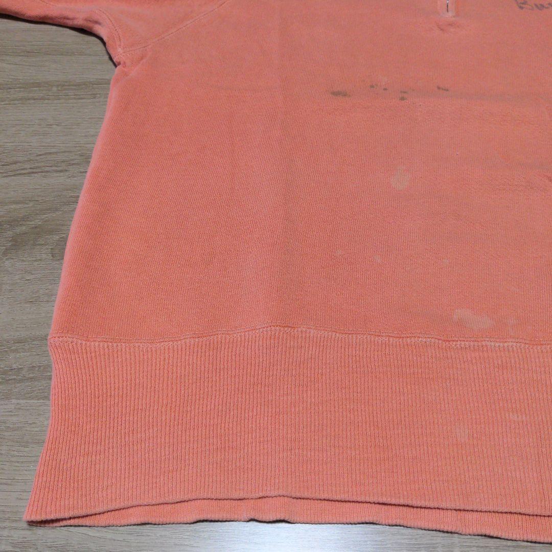 激レア 稀少 40s ハーフジップスウェット 半袖 コの字留 オール2本針