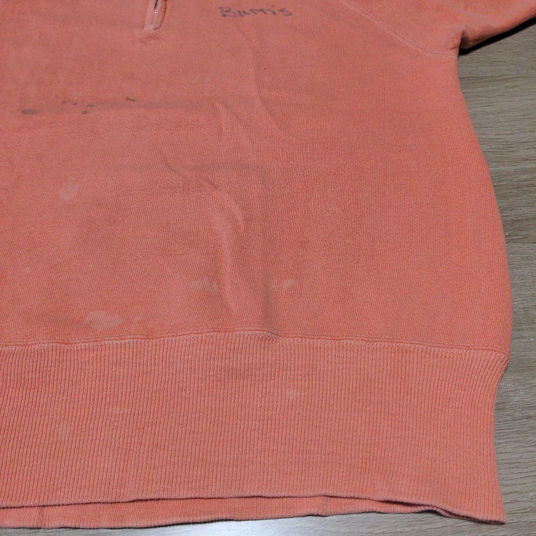 激レア 稀少 40s ハーフジップスウェット 半袖 コの字留 オール2本針