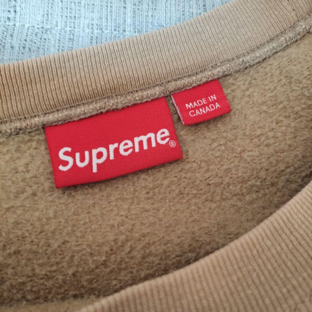 トップス 23ss Supreme Small Box Crewneck tan XL