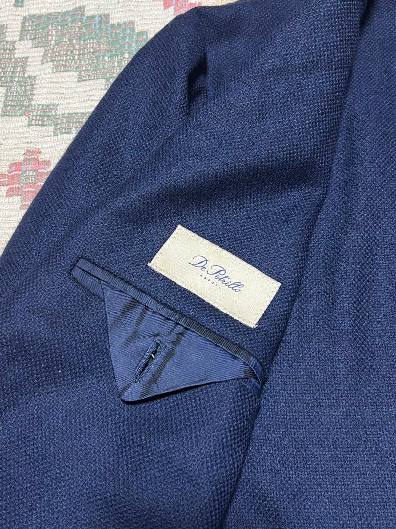 美品 De Petrilloネイビー ジャケット50 サイズ デペトリロ ナポリ