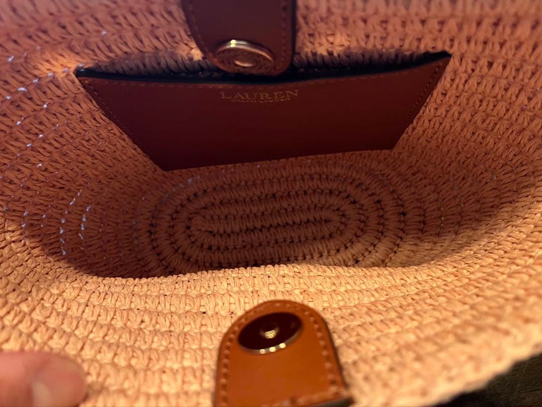 ラルフローレン　カゴショルダー　カゴバック