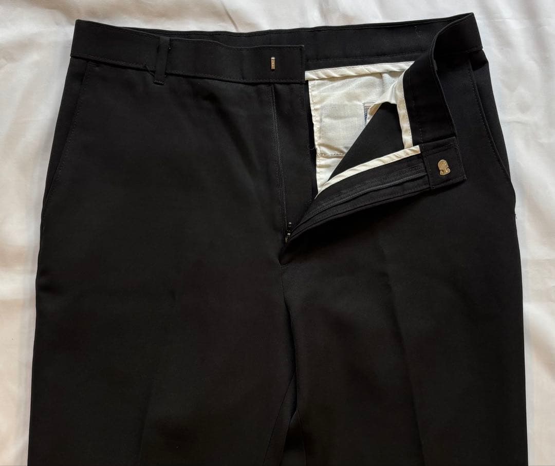 Levi'sアクションスラックス ブラックmade in USA 34×29