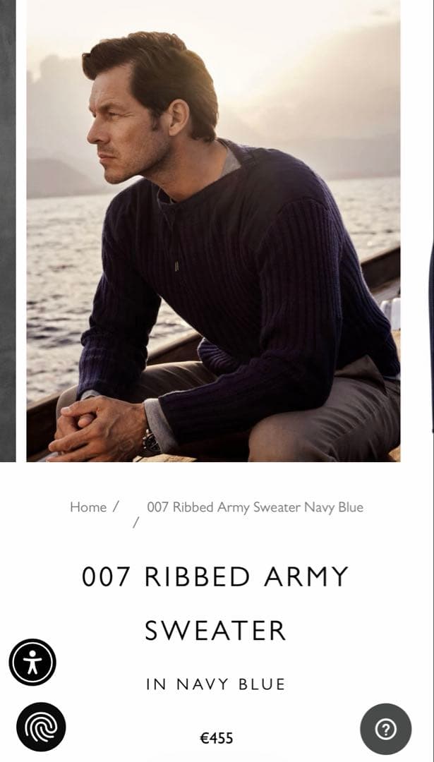 n.peal　ニット　007ダニエルクレイグ着用モデル