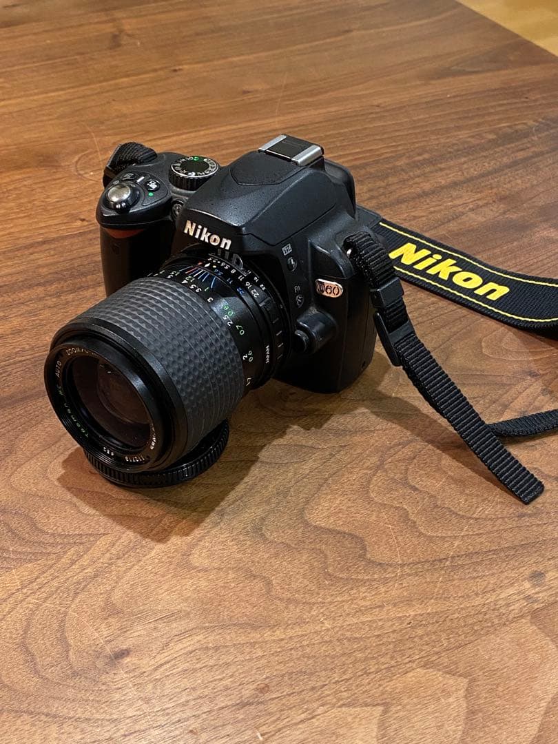 Nikon d60 CCDデジタル一眼 マニュアルレンズ付　動作品