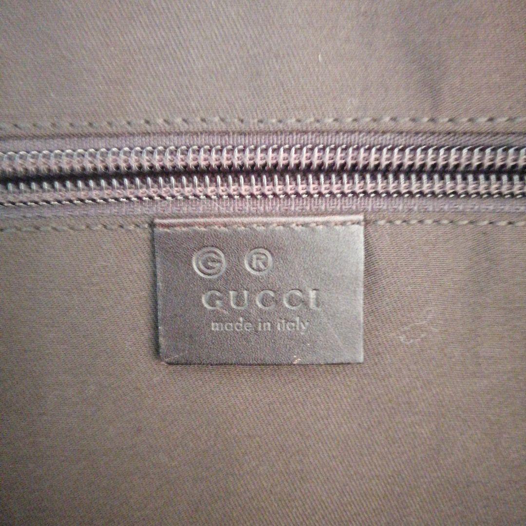 美品 Gucci GG柄 ボストンバッグ ダークブラウン 男女兼用