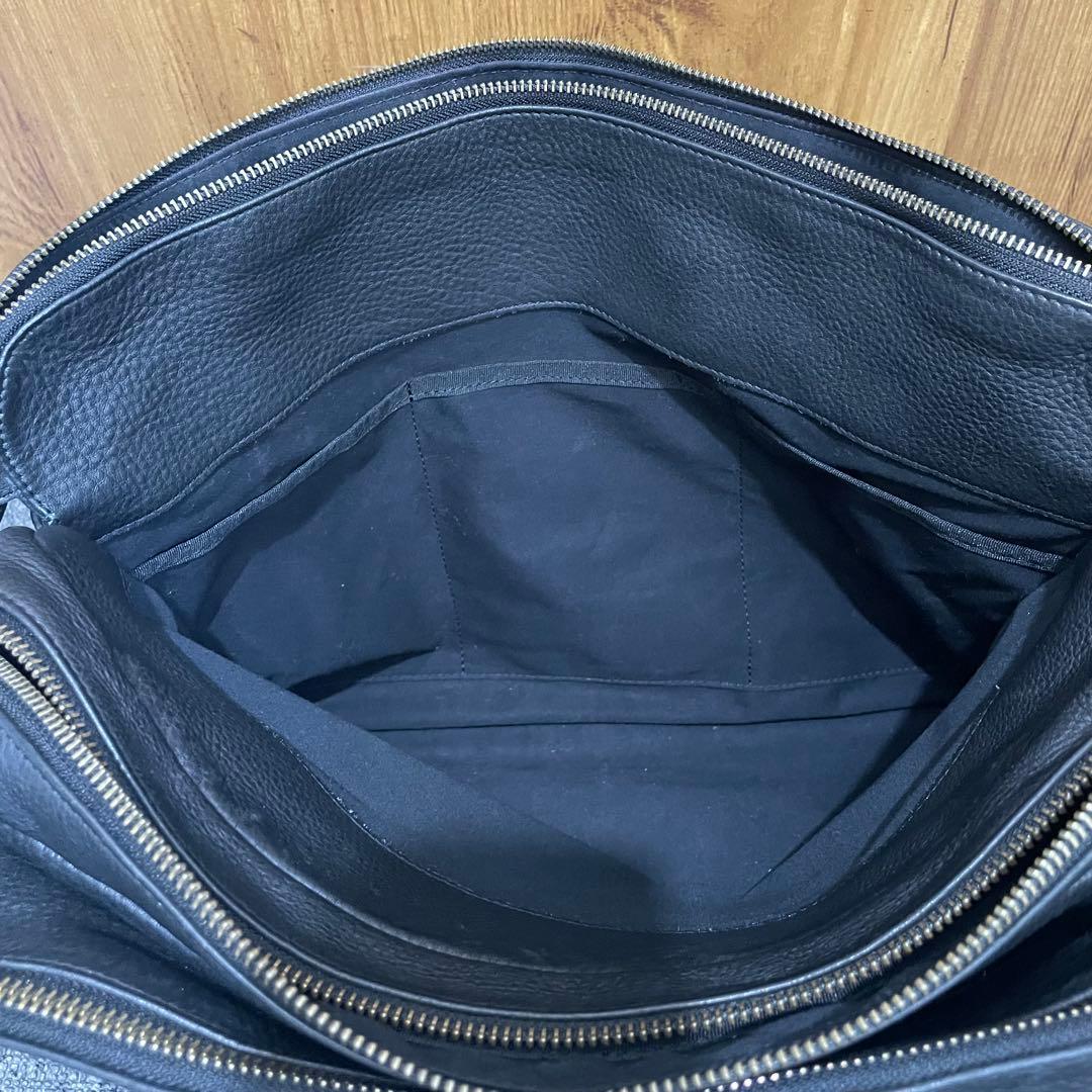 シボ革 ✨ ポーターウィズ 黒2way 3層 大容量A4オールレザー ビジネス