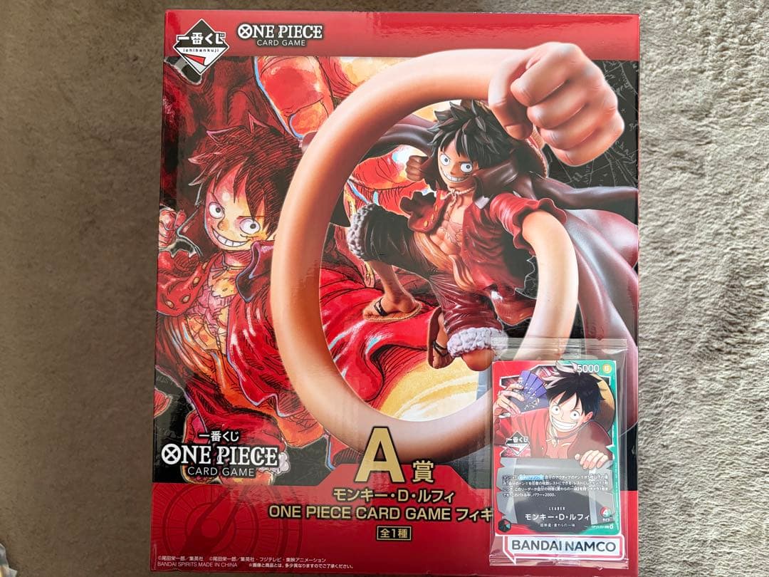 ONE PIECE モンキー・D・ルフィ A賞　プロモーションカード付ワンピース