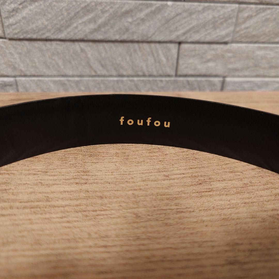 foufou フーフー グランドマザーベルト レザー ブラック