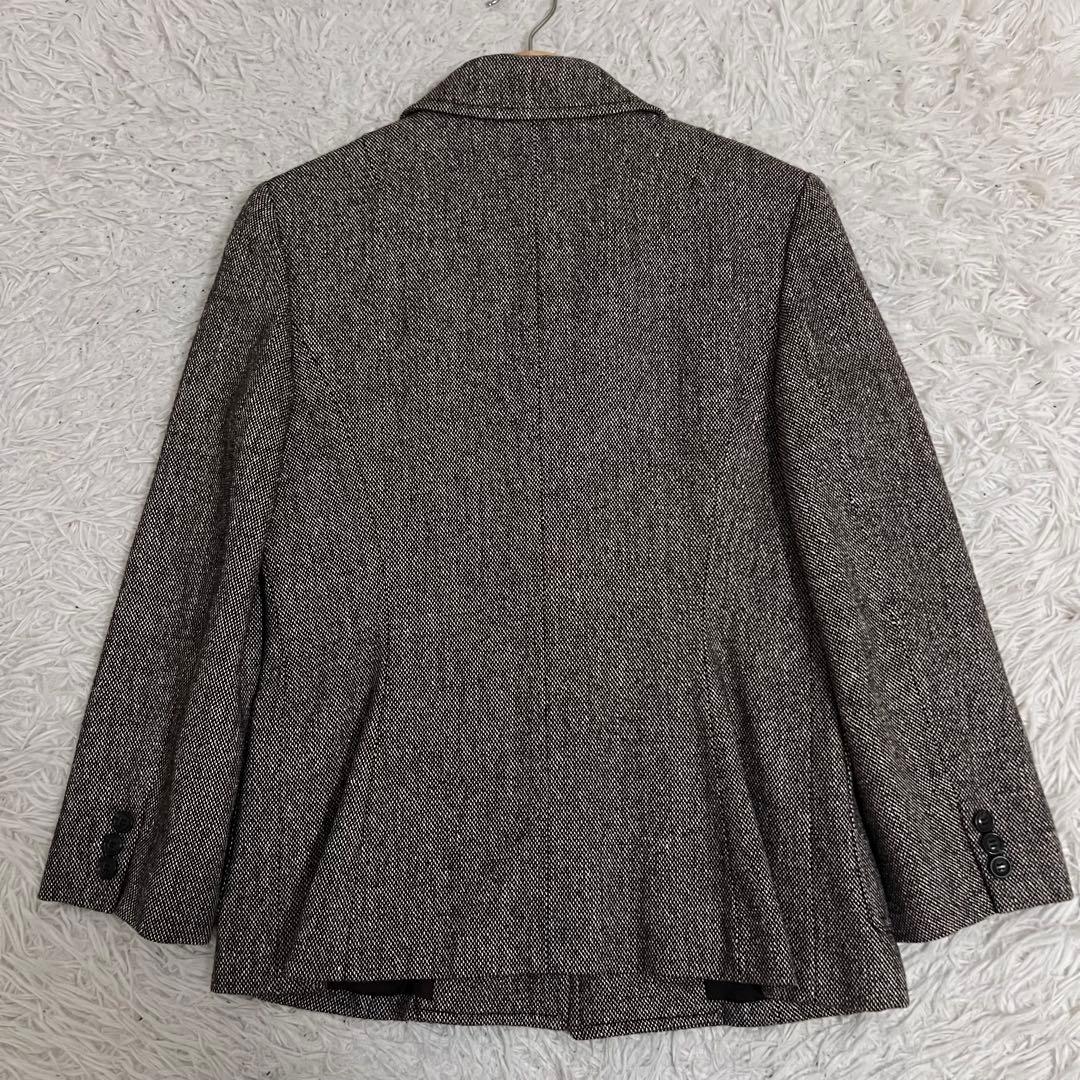極美品✨大きいサイズ バーバリーロンドン ジャケット ツイード シルク 42 茶