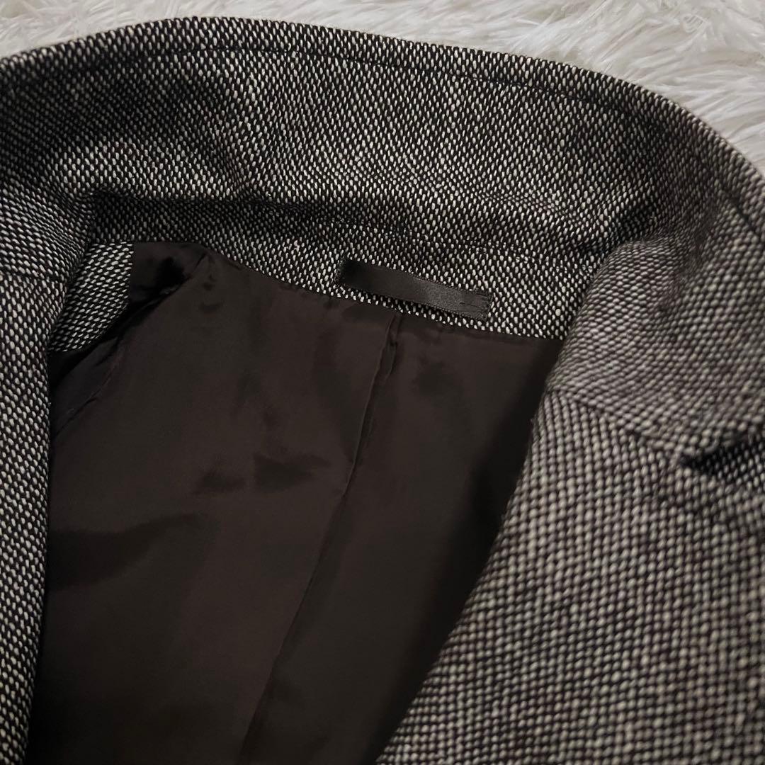 極美品✨大きいサイズ バーバリーロンドン ジャケット ツイード シルク 42 茶