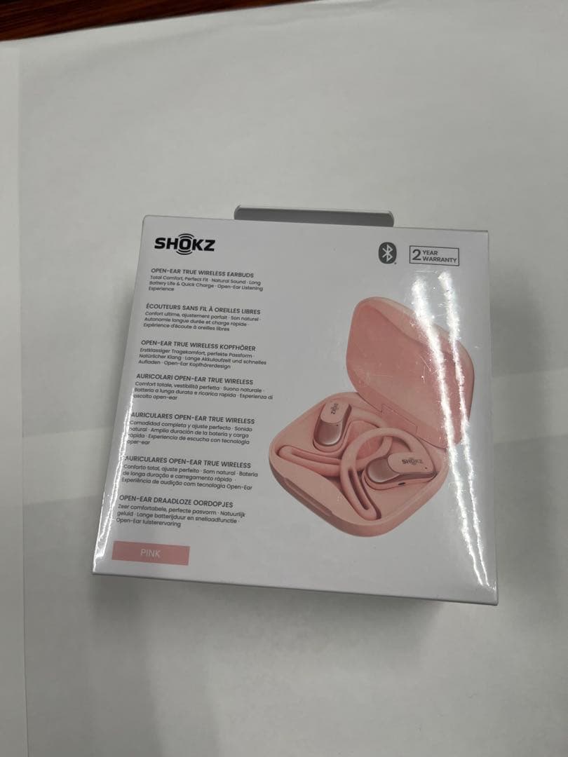 SHOKZ OPENFIT AIR ワイヤレスイヤホン ピンク