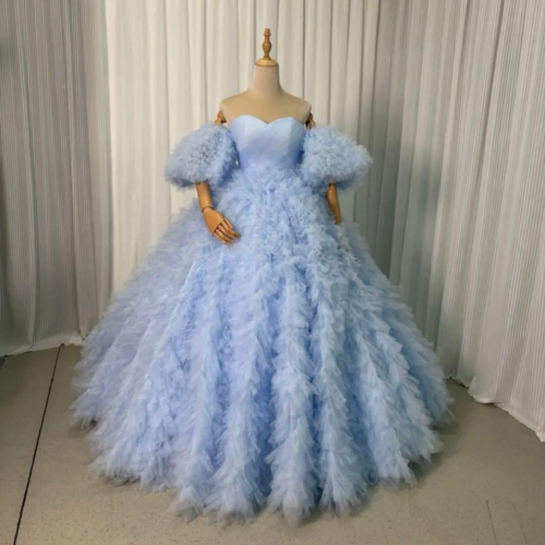 キヨコハタ（KIYOKO HATA）風　水色ドレス