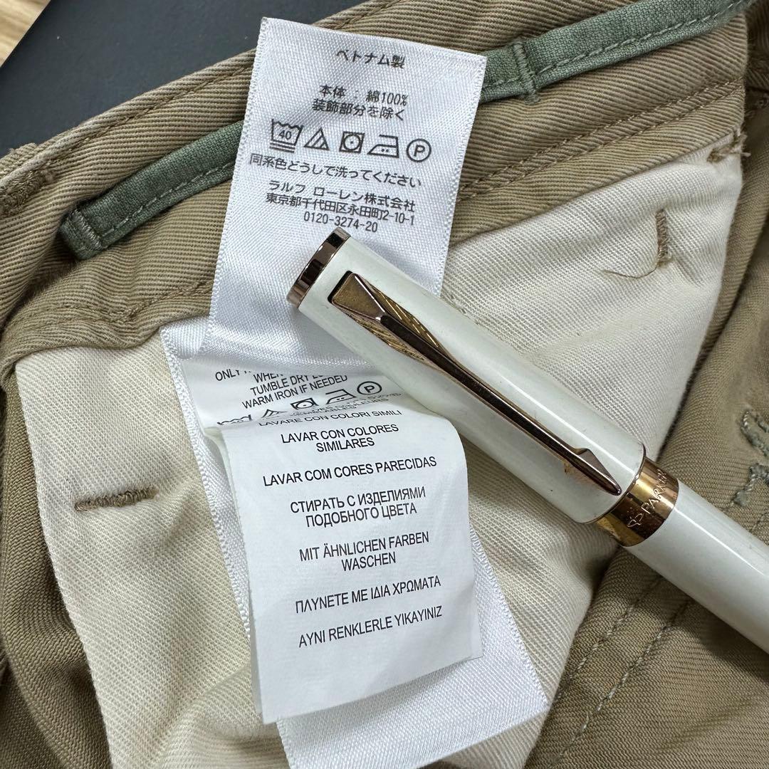 ポロ ラルフローレン リペア加工 チノパンツ W34 POLO