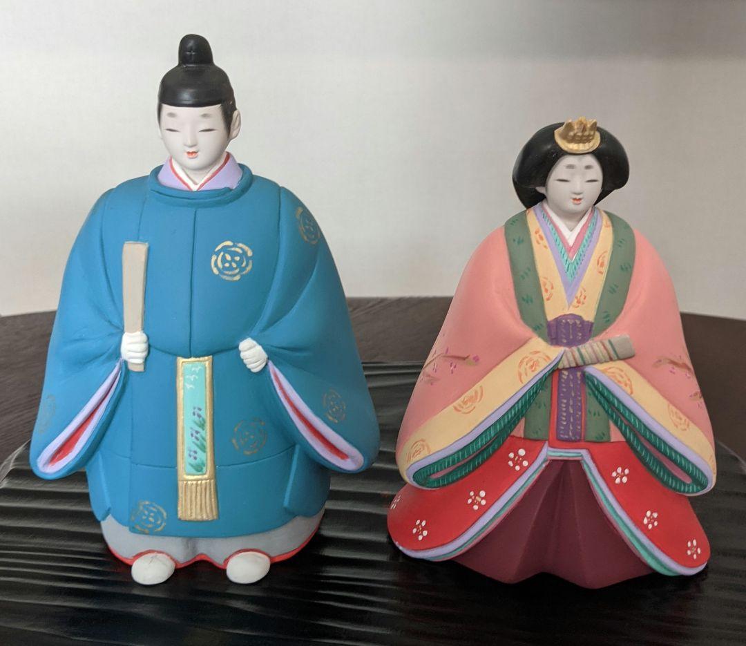 お雛様／アンティーク／陶製／立ち雛