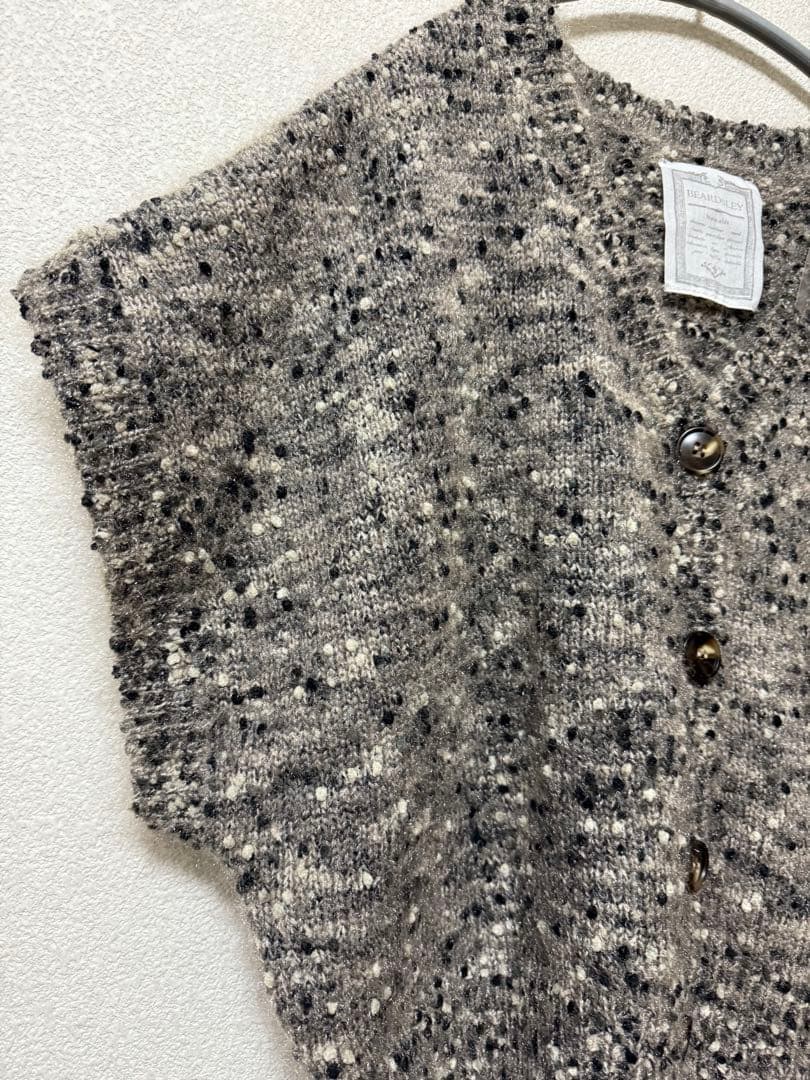 【新品】ビアズリー BEARDSLEY カラーネップベスト