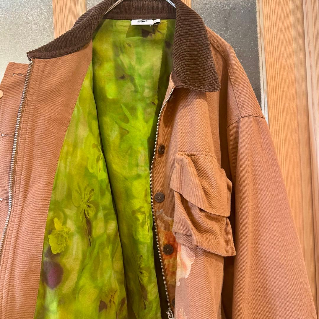 美品♡デシグアル　コリーナストラーダ　花　ブラウン　ジャケット　カバーオール