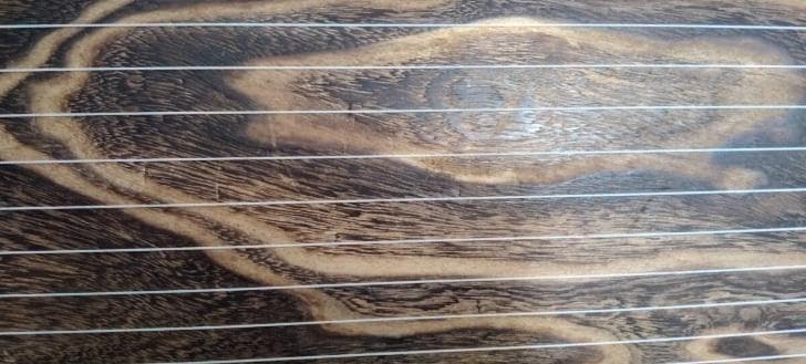 中古 お琴 筝 13絃 １３絃 油単とカバーをつけて その１